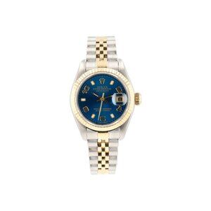 Rolex Datejust 79173 26mm Blue Arabic & Luminous Dial Fluted Bezel Jubilee Band